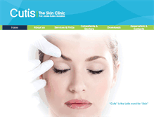 Tablet Screenshot of cutis-clinic.com